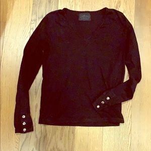 Ralph Lauren Black V-Neck Long Sleeve
